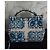 Borsa a mano Dolce & Gabbana Sicily in pelle blu - vista 3
