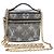 Louis Vuitton Vanity Case Monoglam aus Jacquard-Canvas Micro Marineblau