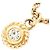 Collana in strass placcata oro Christian Dior D'oro