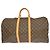 Borsa Keepall Bandoulière Louis Vuitton in tela Monogram 55 Marrone - vista 2