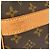 Borsa Keepall Bandoulière Louis Vuitton in tela Monogram 55 Marrone - vista 5