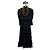 Gucci Cruise 2017 Kleid aus schwarzem Lammleder