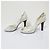 Fendi High Heel Sandalen Silber - Ansicht 4