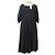 Glänzendes Botanisches Kleid Sybilla Schwarz