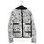 Chanel 2021 Coco Neige Puffer Jacket FR40 White Black Script UK12 US10