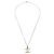 Pendente in metallo con logo CC di Chanel Argento