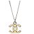 Pendente in metallo con logo CC di Chanel Argento - vista 2