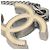 Pendente in metallo con logo CC di Chanel Argento - vista 3