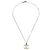Pendente in metallo con logo CC di Chanel Argento