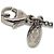 Pendente in metallo con logo CC di Chanel Argento - vista 4