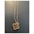 Van Cleef & Arpels Vintage Alhambra Pendant Rose Gold 750/1000, Mother of Pearl Golden  - view 2