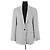 Blazer Margaux Lonnberg de algodón gris