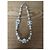 Collana lunga Chanel metallo oro champagne pendente quadrato Bianco - vista 2