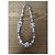 Collana lunga Chanel metallo oro champagne pendente quadrato Bianco - vista 3