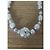 Collana lunga Chanel metallo oro champagne pendente quadrato Bianco - vista 4