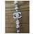Collana lunga Chanel metallo oro champagne pendente quadrato Bianco - vista 5