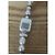 Collana lunga Chanel metallo oro champagne pendente quadrato Bianco - vista 6