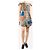 Alice + Olivia Mini-Kleid aus mehrfarbigem Jacquard-Patchwork - Größe UK 10 Mehrfarben - Ansicht 3