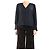Rebecca Taylor Schwarze Seidenbluse - Größe UK 8