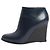 Céline Navy Wedge Stiefeletten - Größe EU 37,5 Marineblau