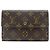 Billetera tri-fold Etui Papier Porto Tresol Louis Vuitton Castaño