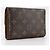 Billetera tri-fold Etui Papier Porto Tresol Louis Vuitton Castaño - vista 3