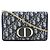 Borsa a Spalla Trotter Oblique Christian Dior Blu navy