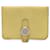 Hermès Porte-monnaie Dogon HERMES en Jaune Soufre Cuir