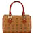 MCM Visetos logogramme Canvas and Leather Marrone - vista 2
