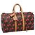 Borsa Keepall Louis Vuitton Edizione Limitata Monogram Cerises 45 Marrone