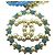 CHANEL HALSKETTE CC LOGO ANHÄNGER 2018 BLAUE PERLEN MUTTERPERLE BOX PERLENHALSKETTE Golden - Ansicht 8