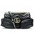 NUOVA BORSA GUCCI MARMONT MULTI TASCHE IN PELLE NERA CON TRACOLLA Nero
