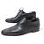 SCARPE BERLUTI RICHELIEU 0141 8.5 42.5 CUOIO PATINATO NERO E GRIGIO