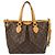 Louis Vuitton Palermo Handtasche aus Monogramm-Canvas PM Braun