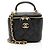 Mini vanity case con manico superiore in pelle di agnello Chanel Nero