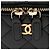Mini vanity case con manico superiore in pelle di agnello Chanel Nero - vista 10