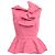 Blusa peplum de algodón rosa con detalle de lazo Louis Vuitton Castaño