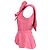 Blusa peplum de algodón rosa con detalle de lazo Louis Vuitton Castaño - vista 2