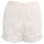 Shorts mini de algodão branco com padrão de renda Chloé Cru