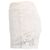 Shorts mini de algodão branco com padrão de renda Chloé Cru - vista 2