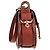 Borsa a Spalla Chloé Small Tess in Pelle di Vitello Marrone Rosso - vista 2