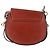 Borsa a Spalla Chloé Small Tess in Pelle di Vitello Marrone Rosso - vista 3