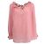 Blouse à volants en soie rose de Marc Jacobs Marron