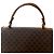 Triomphe Borsa Céline Macadam Trionfo Marrone e Pelle Caramello - vista 11