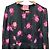 Blumenmusterkleid von Kate Spade Schwarz Pink - Ansicht 4