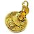 Clip orecchie Chanel CC in metallo D'oro - vista 4