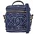 Vanity Beauty Case Chanel in Denim Trapuntato Blu