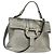 Bulgari Bvlgari Leoni Top Handle Leather Medium Argenté