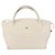 Vintage Handtasche Bally aus gestepptem Leder Weiß
