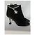 Chanel Comète Botines de Ante Negro - vista 9